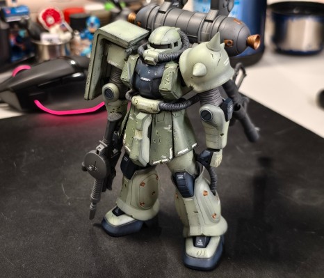 HGGT 1/144 机动战士高达 雷霆宙域  MS-06 扎古 II ＆Big Gun（高达雷霆宙域版）