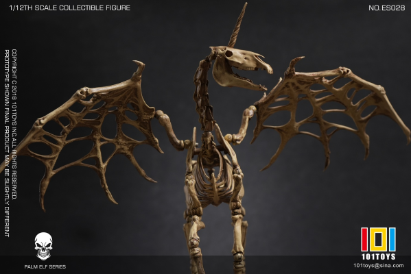 掌上精灵系列 骷髅骨架可动独角兽