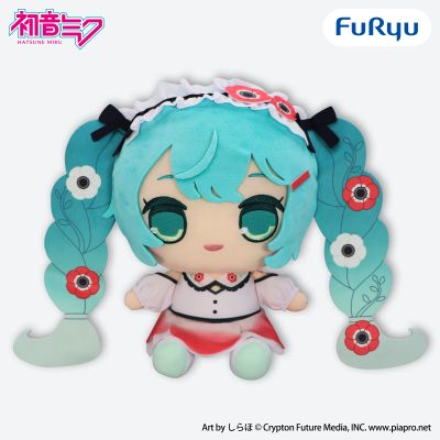 圆滚滚大毛绒玩偶 初音未来 银莲花