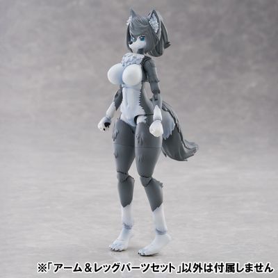 KEMOPLA No.KO-02RGW 手脚零件套装 01（灰狼配色）