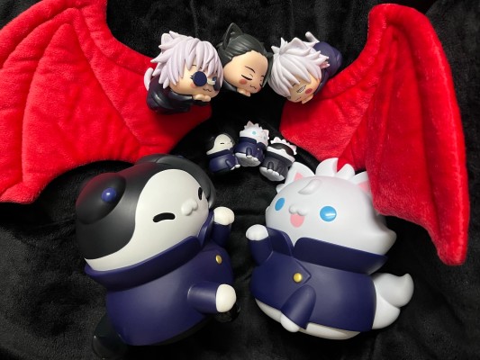 超级喵喵计划 咒术回战 怀玉・玉折 巨大化的咒术猫 ①五条悟②夏油杰③伏黑甚尔