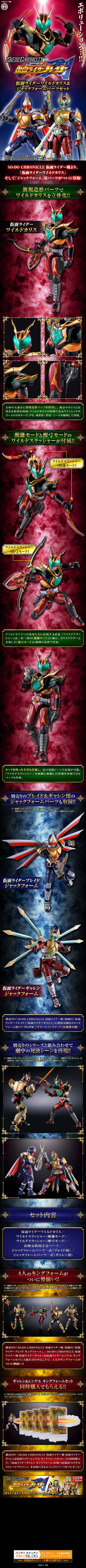 装动编年史 假面骑士狂野卡利斯＆侍卫形态部件套装【Premium Bandai限定】