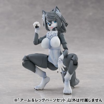 KEMOPLA No.KO-02RGW 手脚零件套装 01（灰狼配色）