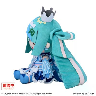 初音未来 罗森50周年纪念 特别直播 Fuwa Petit 毛绒玩偶（L码）