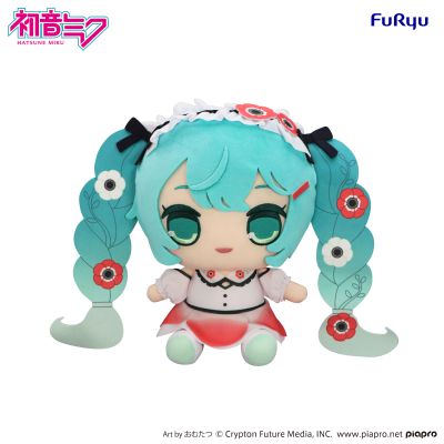 圆滚滚大毛绒玩偶 初音未来 银莲花