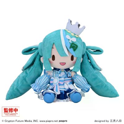 初音未来 罗森50周年纪念 特别直播 Fuwa Petit 毛绒玩偶（L码）