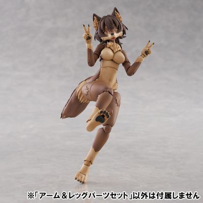 KEMOPLA No.KO-02RJW 手脚零件套装 01（日本狼配色）