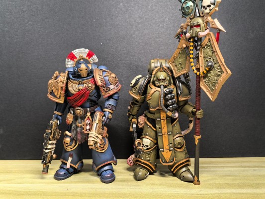 战锤40000 死亡守卫 瘟疫战士旗手 配备爆矢枪和瘟疫毒刀