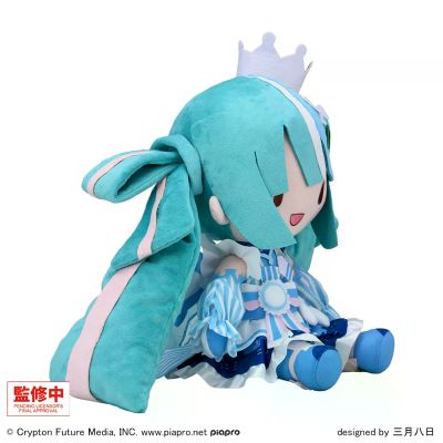 初音未来 罗森50周年纪念 特别直播 Fuwa Petit 毛绒玩偶（L码）