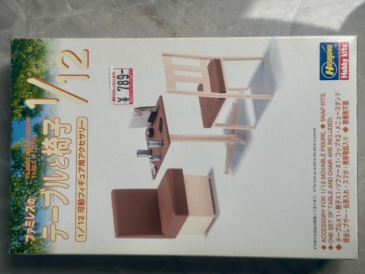 1/12 可动手办用 家庭餐厅桌椅