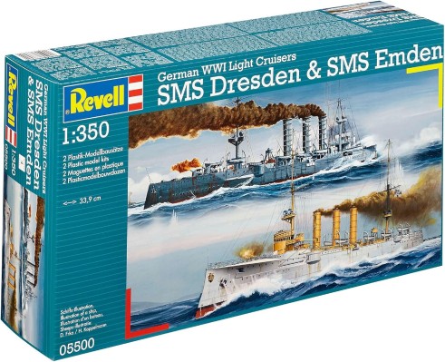 05500 1/350 德国皇帝海军 巡洋舰 德累斯顿&埃姆登