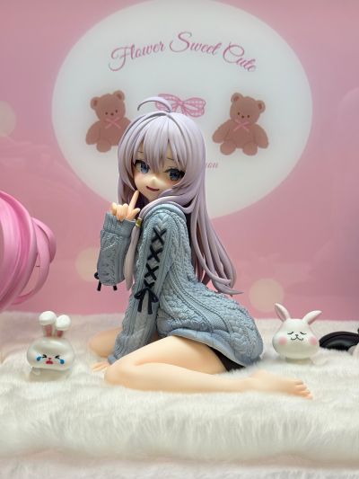 伊蕾娜 针织连衣裙 重涂蓝色