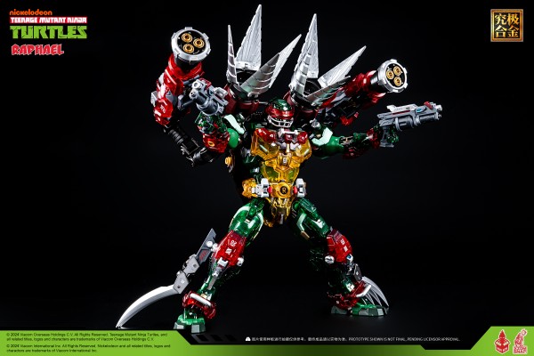 MechaHeat系列 合金机甲 机甲忍者龟 拉斐尔 彩透版