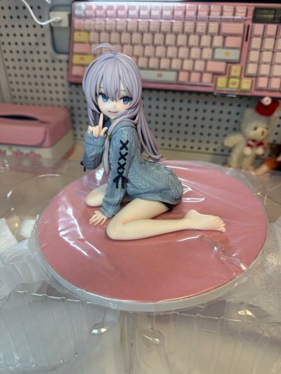 伊蕾娜 针织连衣裙 重涂蓝色