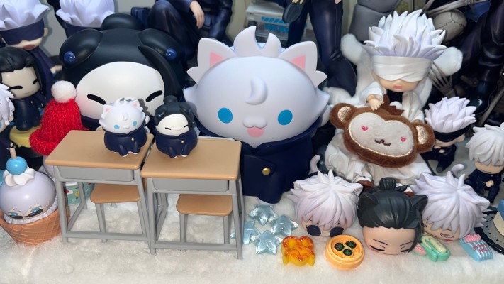 超级喵喵计划 咒术回战 怀玉・玉折 巨大化的咒术猫 ①五条悟②夏油杰③伏黑甚尔