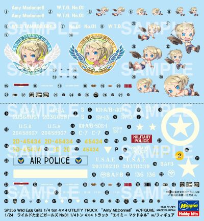 SP356 蛋机少女系列 狂野蛋机少女 No.01 1/4吨 4×4卡车“艾米·麦克唐纳” 附带手办