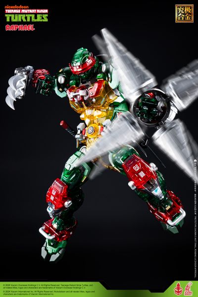 MechaHeat系列 合金机甲 机甲忍者龟 拉斐尔 彩透版