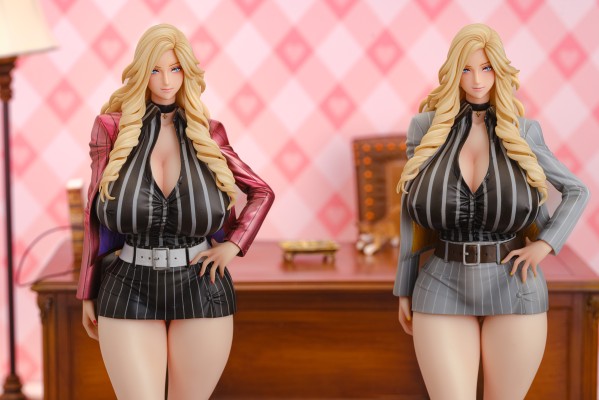 辣妹姐社长和后宫办公室 锦织爱 白辣妹灰色西装 健全版