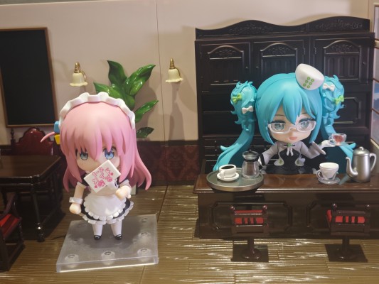 粘土人#3057 初音未来 眼镜×咖啡厅