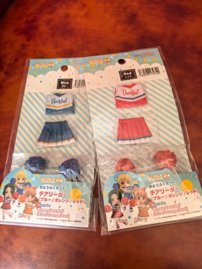 粘土娃 服装套组 啦啦队（红色/蓝色/橙色）