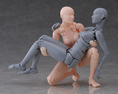 figma 西村式素描人偶 OLIVE 灰色/肉色