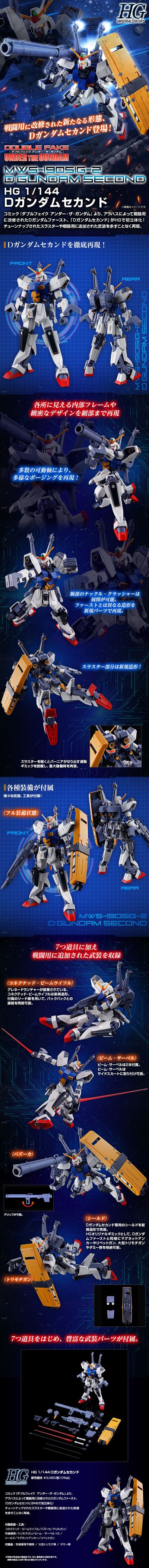 HG 1/144 D高达二号机