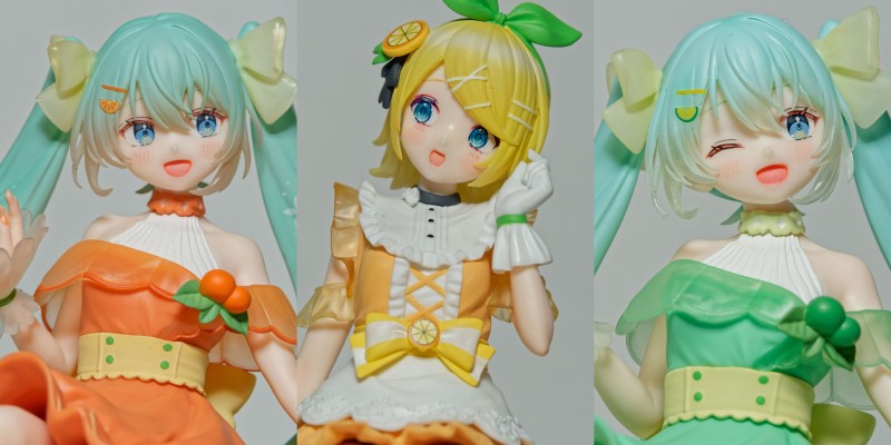 FuRyu赏 初音未来 柑橘未来 B奖 镜音铃 压泡面