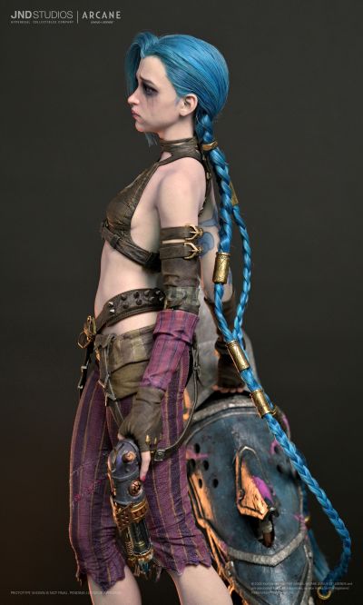 JND Studios 英雄联盟：双城之战 金克丝 1:3 雕像