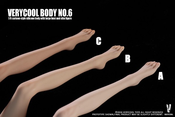 6号素体 丰满窄肩蜂腰连脚体型 铂金硅胶女素体