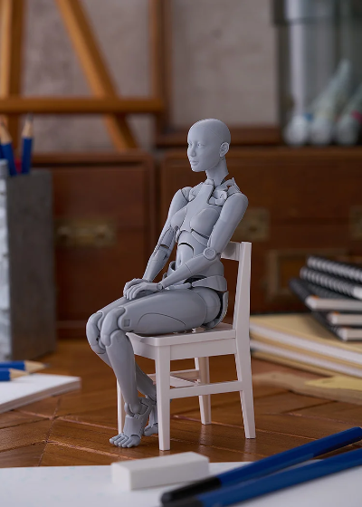 figma 西村式素描人偶 OLIVE 灰色/肉色