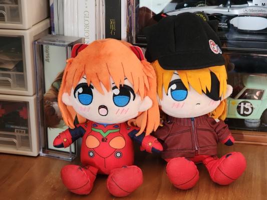 新世纪福音战士新剧场版 KURIPAN 毛绒玩偶 绫波零 长发（长发：白色作战服）／式波·明日香·兰格雷（运动服与报童帽）／渚薰 校服