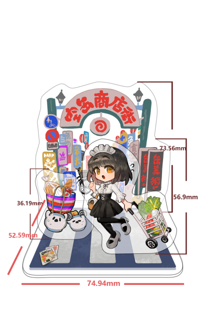 空罐们的通学路 亚克力立牌