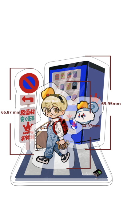 空罐们的通学路 亚克力立牌