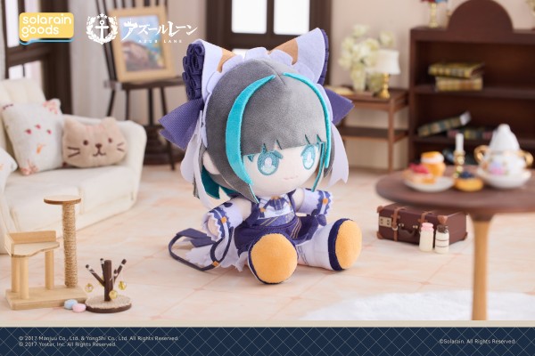 碧蓝航线 柴郡 PuniPuni坐姿毛绒娃娃