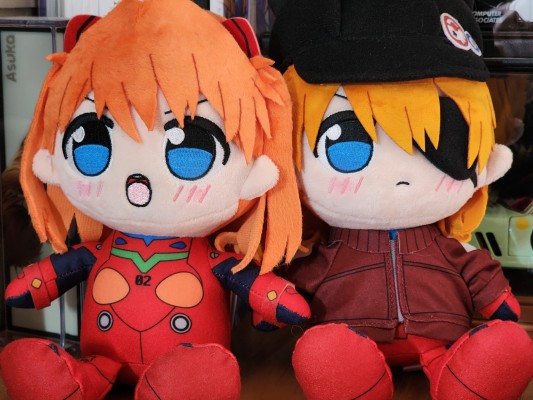 新世纪福音战士新剧场版 KURIPAN 毛绒玩偶 绫波零 长发（长发：白色作战服）／式波·明日香·兰格雷（运动服与报童帽）／渚薰 校服