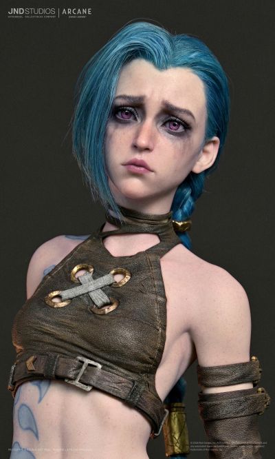 JND Studios 英雄联盟：双城之战 金克丝 1:3 雕像