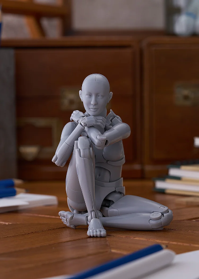 figma 西村式素描人偶 OLIVE 灰色/肉色