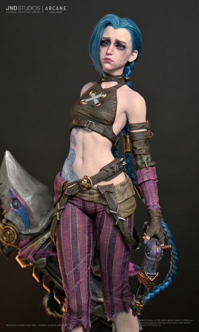 JND Studios 英雄联盟：双城之战 金克丝 1:3 雕像