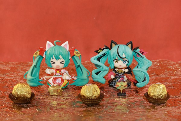 粘土人#2759 初音未来 黑招财未来