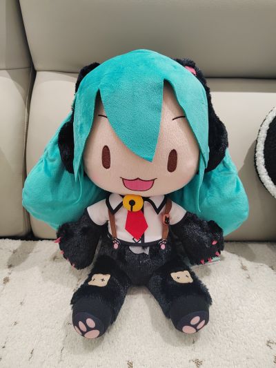 超大毛绒玩偶  初音未来歌姬计划街机版 未来之音 初音未来 猫咪款