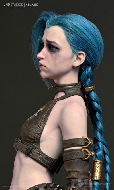 JND Studios 英雄联盟：双城之战 金克丝 1:3 雕像