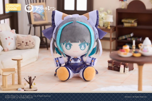 碧蓝航线 柴郡 PuniPuni坐姿毛绒娃娃