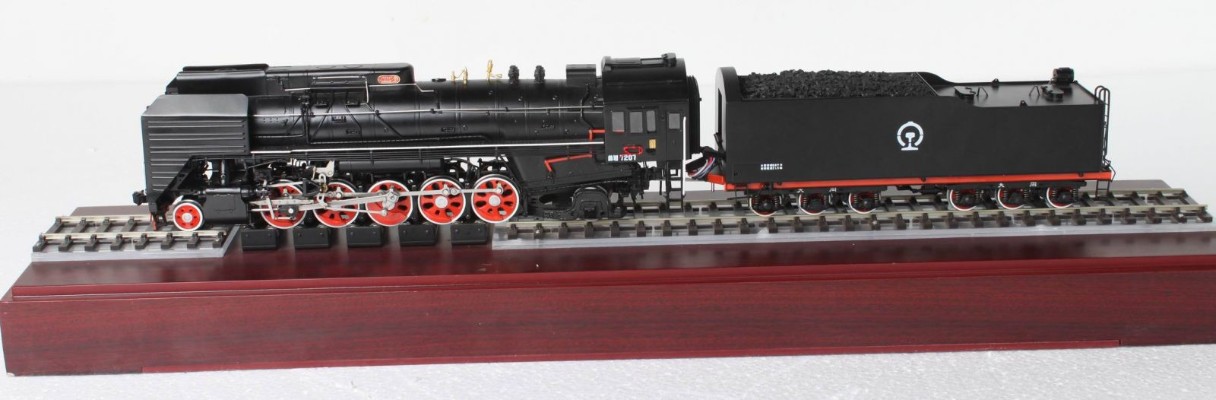 美标O比例 黄铜 前进型2-10-2蒸汽机车火车#7207