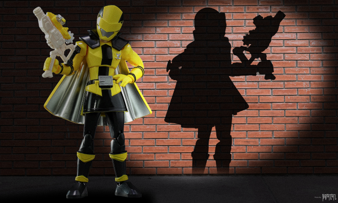 战队英雄系列 快盗战队鲁邦连者对警察战队巡逻连者 超级鲁邦红战士