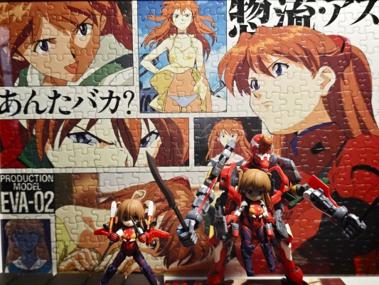 桌面军队 《新世纪福音战士新剧场版》 	式波·明日香·兰格雷与新世纪福音战士2号机