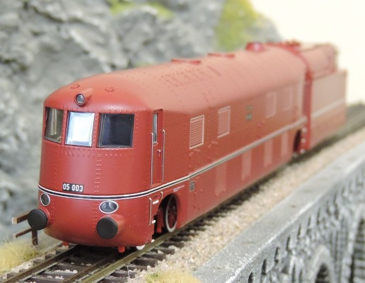 HO比例 L1315XX 德意志国铁路BR05前置驾驶室4-6-4蒸汽机车火车