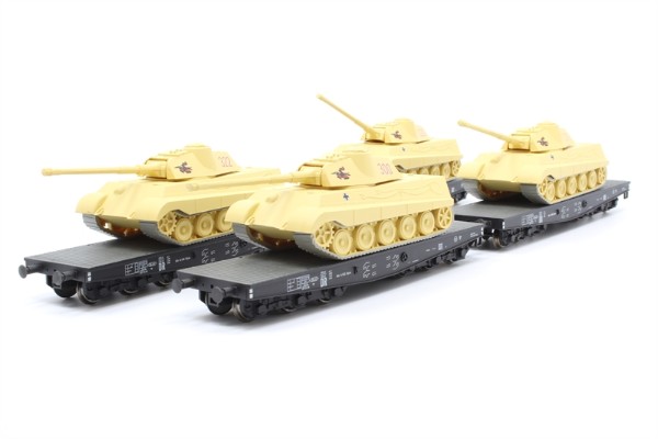 L240003 德国 虎王式 虎2式坦克 铁路运输 4辆套装