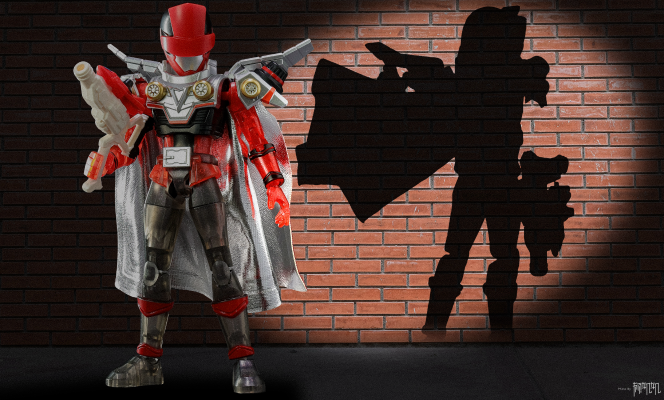 战队英雄系列 快盗战队鲁邦连者对警察战队巡逻连者 超级鲁邦红战士