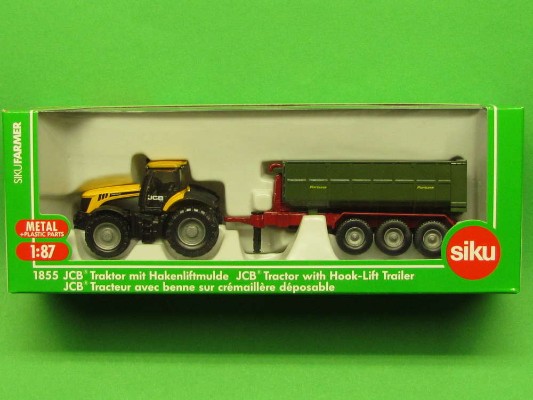 1855 JCB拖拉机+钩式提升翻斗拖车