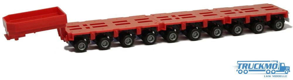 671160-671161 戈尔德霍弗10轴低装载大件运输拖车，带鹅颈（4/3/3）